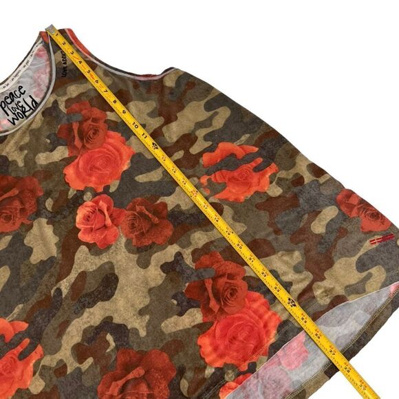 2pc Peace Love World “I Am Blessed” Velvet Bomber Jacket & Floral Camo Tank Set - Picture 14 of 16